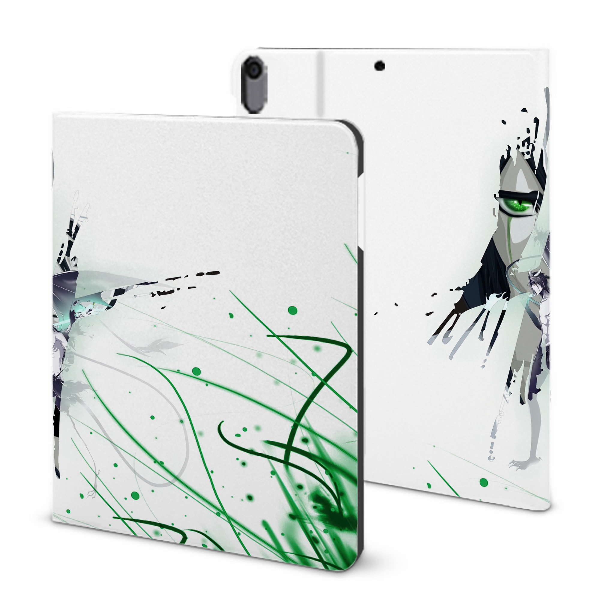 （画像用） ブリーチ BLEACH IPad ケース ブック型 PUレザー TPU 耐衝撃 軽量 薄型 ペン収納なし 全面保護 IPad 各モデル対応